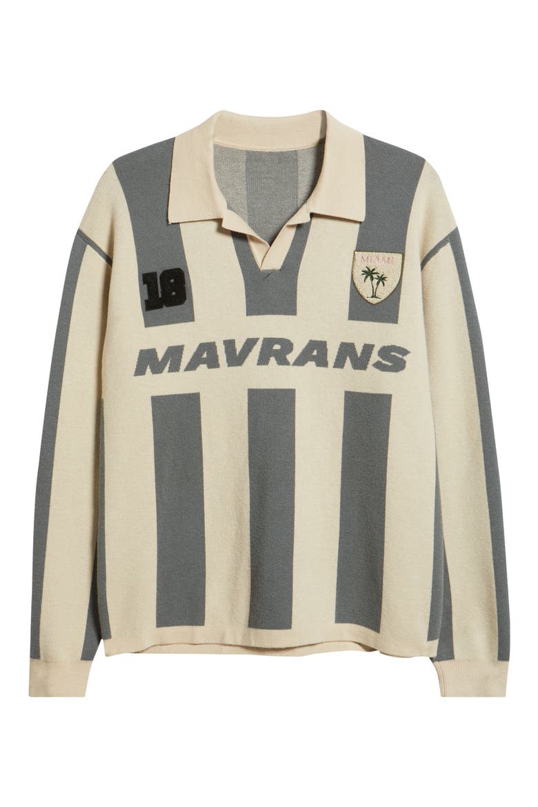 Stripe Long Sleeve Knit Soccer Jersey, Alternate, color, MULTICOLOR