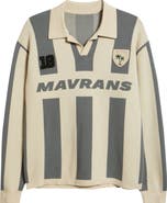 MAVRANS Stripe Long Sleeve Knit Soccer Jersey