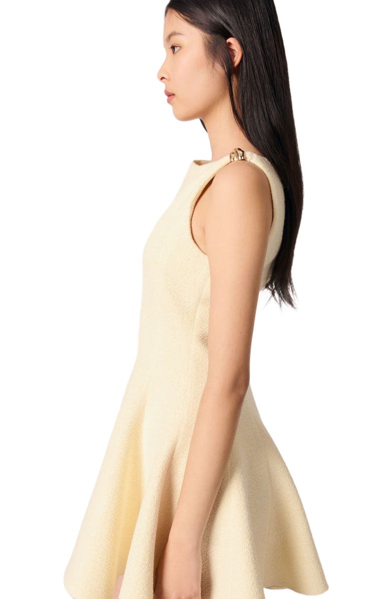 maje Mini tweed dress, Alternate, color, 