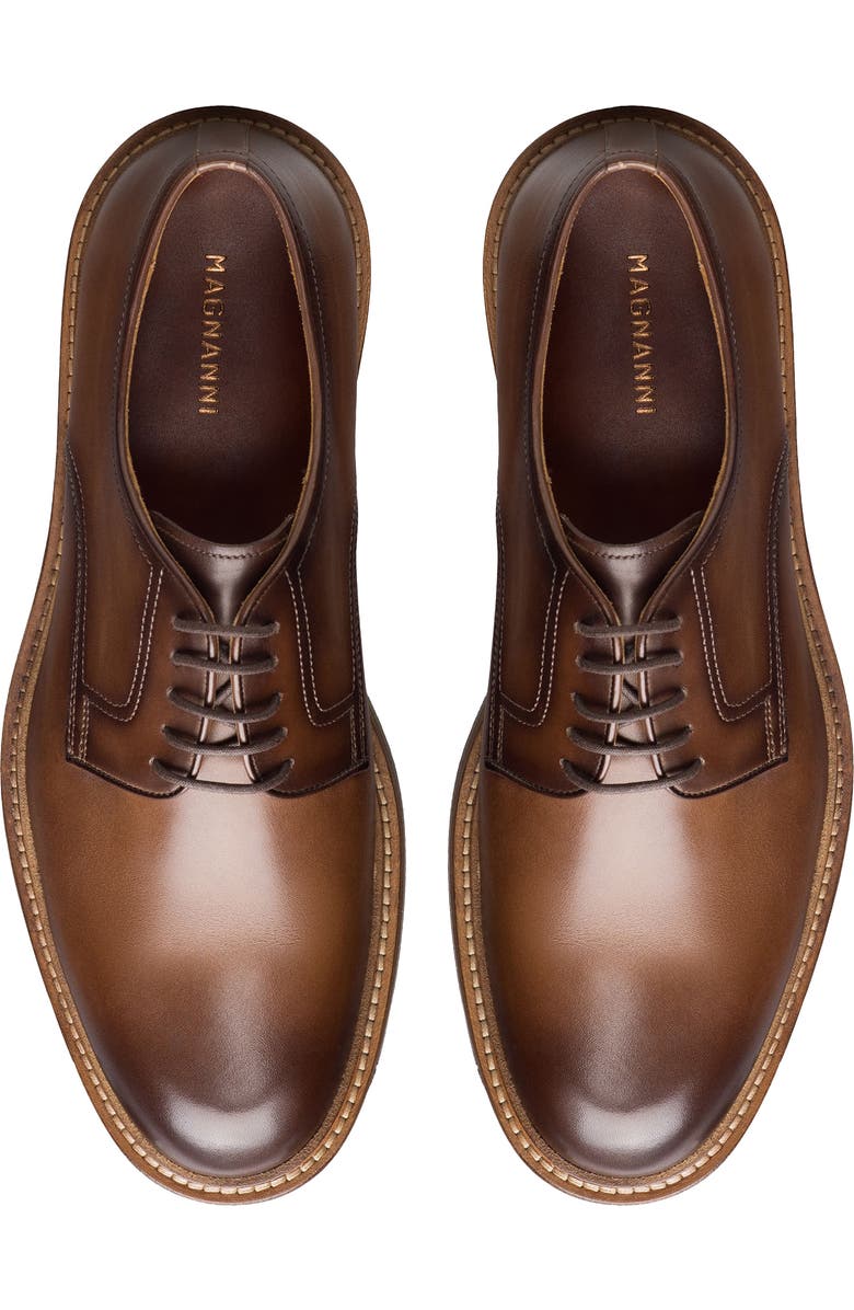 Magnanni Marton Suede Derby, Alternate, color, Brown