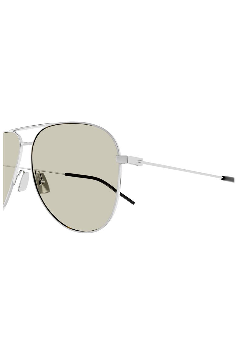 Classic 59mm Aviator Sunglasses, Alternate, color, SILVER