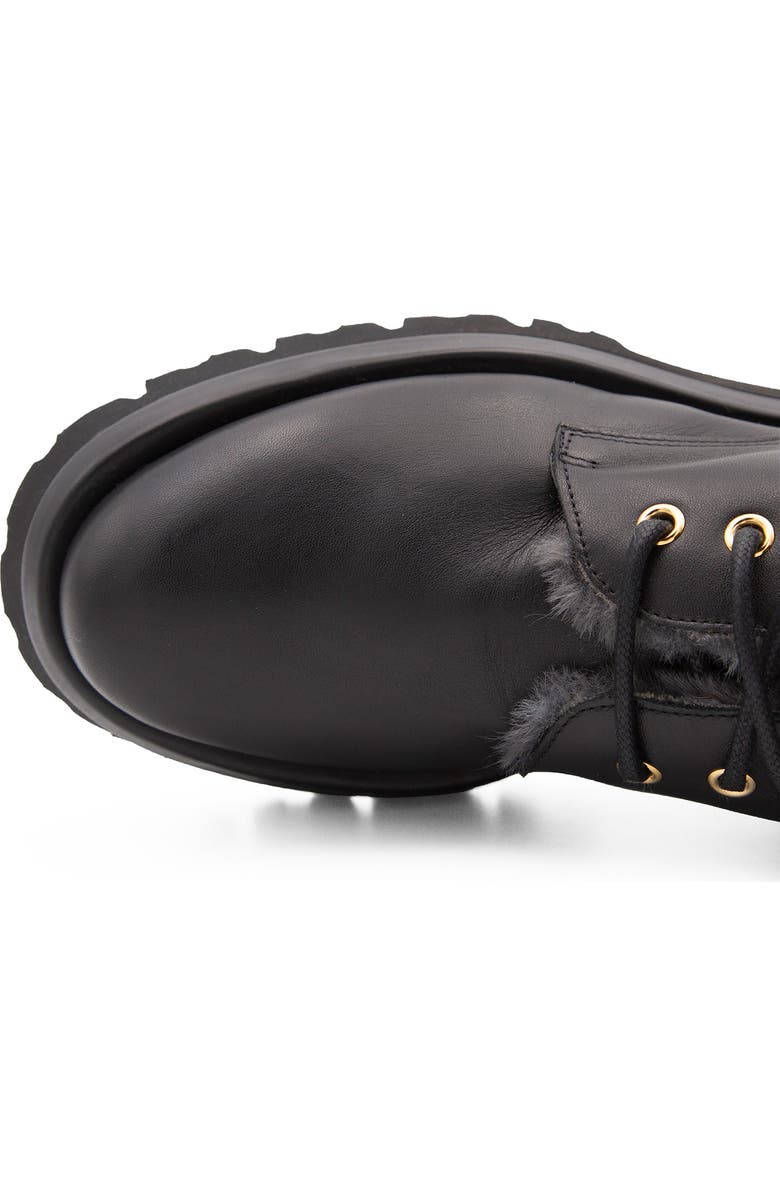 Valentina Rangoni Folgore Faux Fur Platform Combat Boot, Alternate, color,