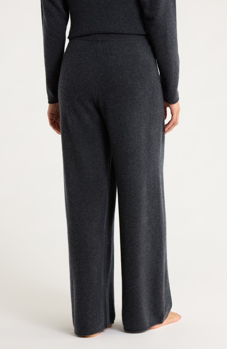 Nordstrom Cashmere Lounge Pants, Alternate, color, Dark Charcoal Heather
