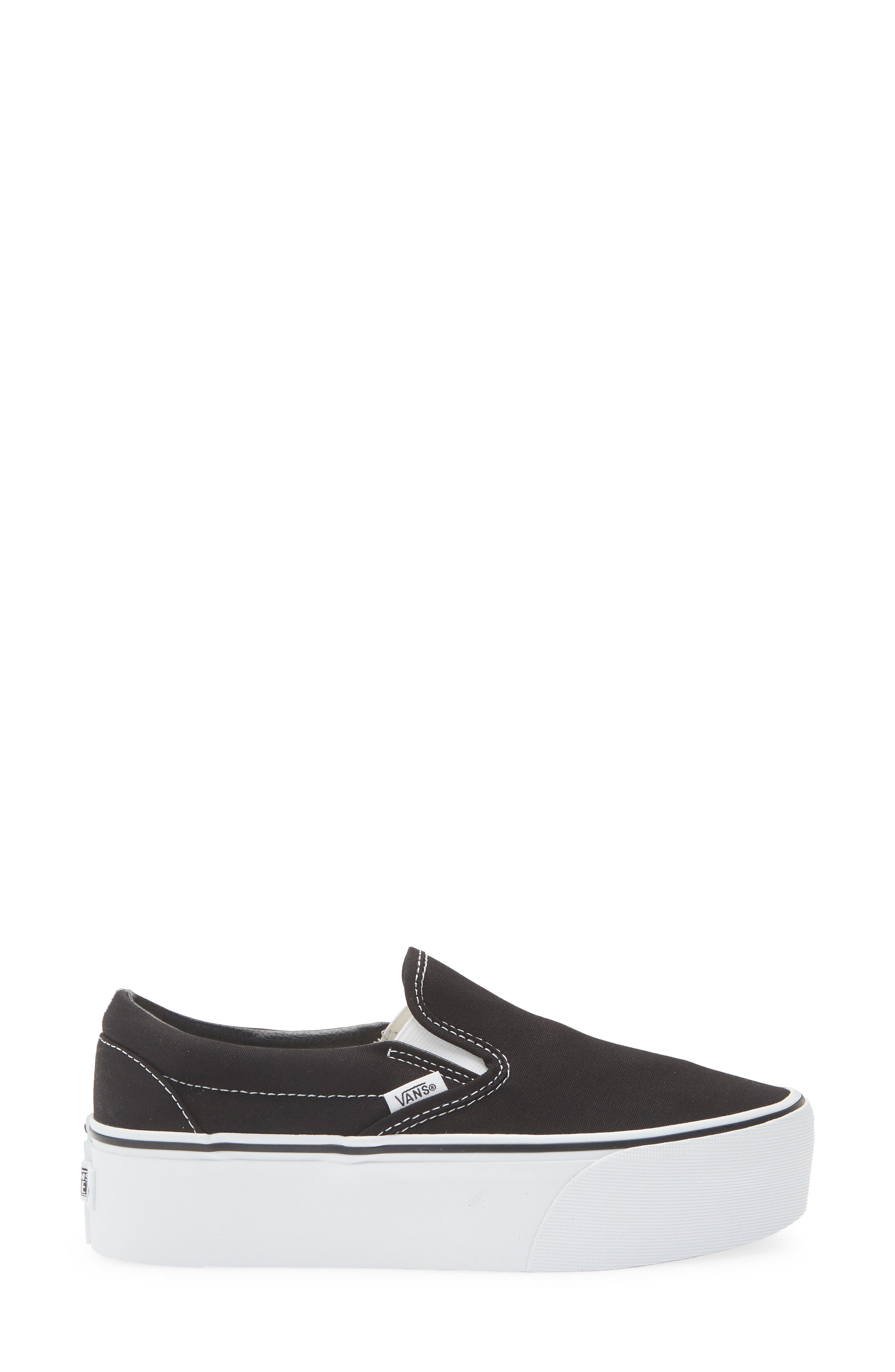 Vans UA Classic Platform Slip-On, Alternate, color, Black True White