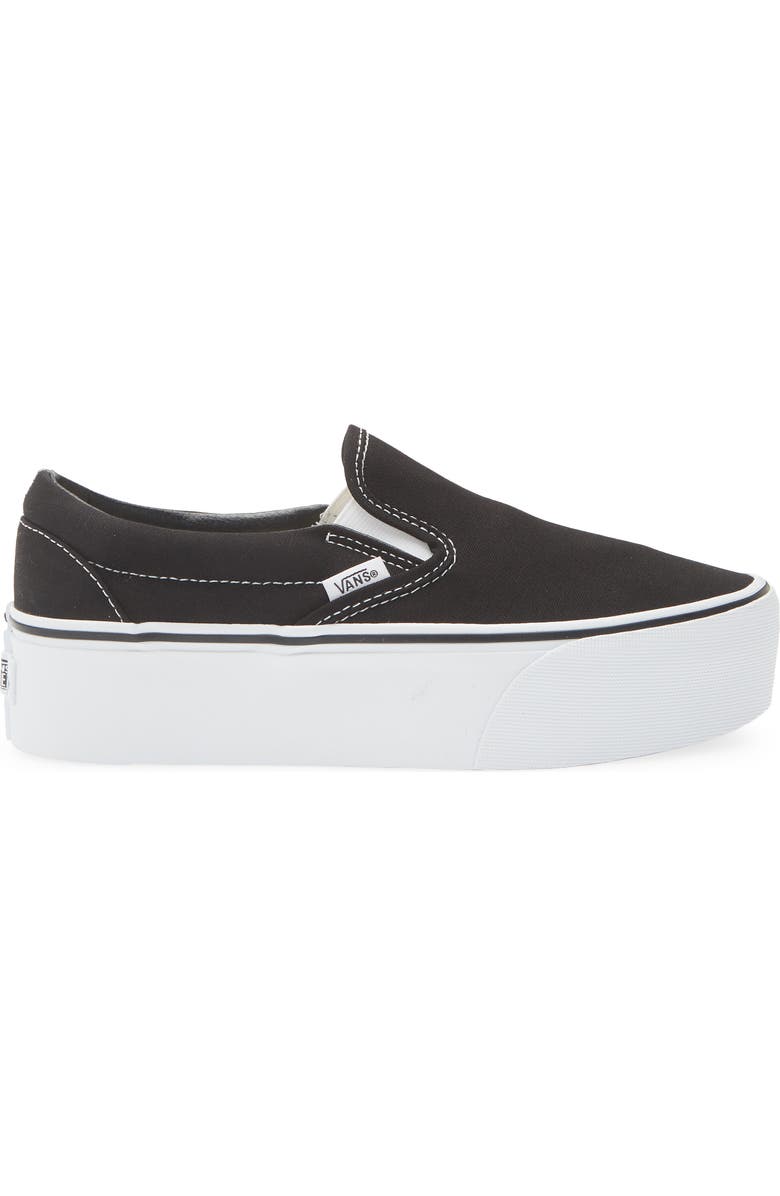 Vans UA Classic Platform Slip-On, Alternate, color, Black True White