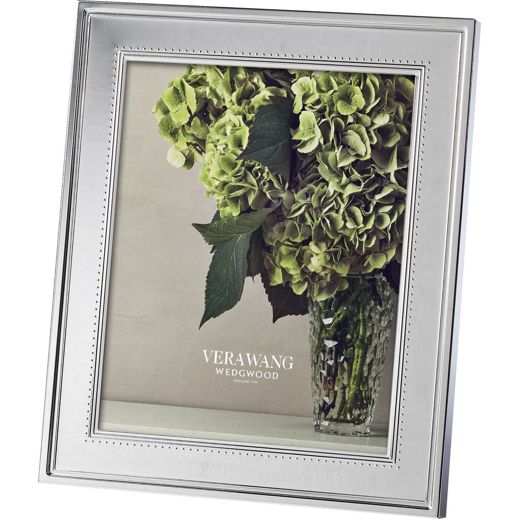Vera Wang x Wedgwood Grosgrain Picture Frame in Metallic Silver  product