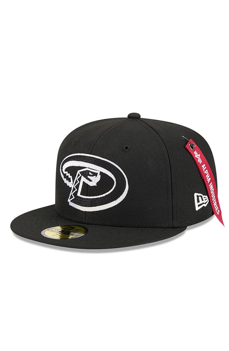 New Era x Alpha Industries Men's New Era x Alpha Industries  Black Arizona Diamondbacks 59FIFTY Fitted Hat, Alternate, color, Black