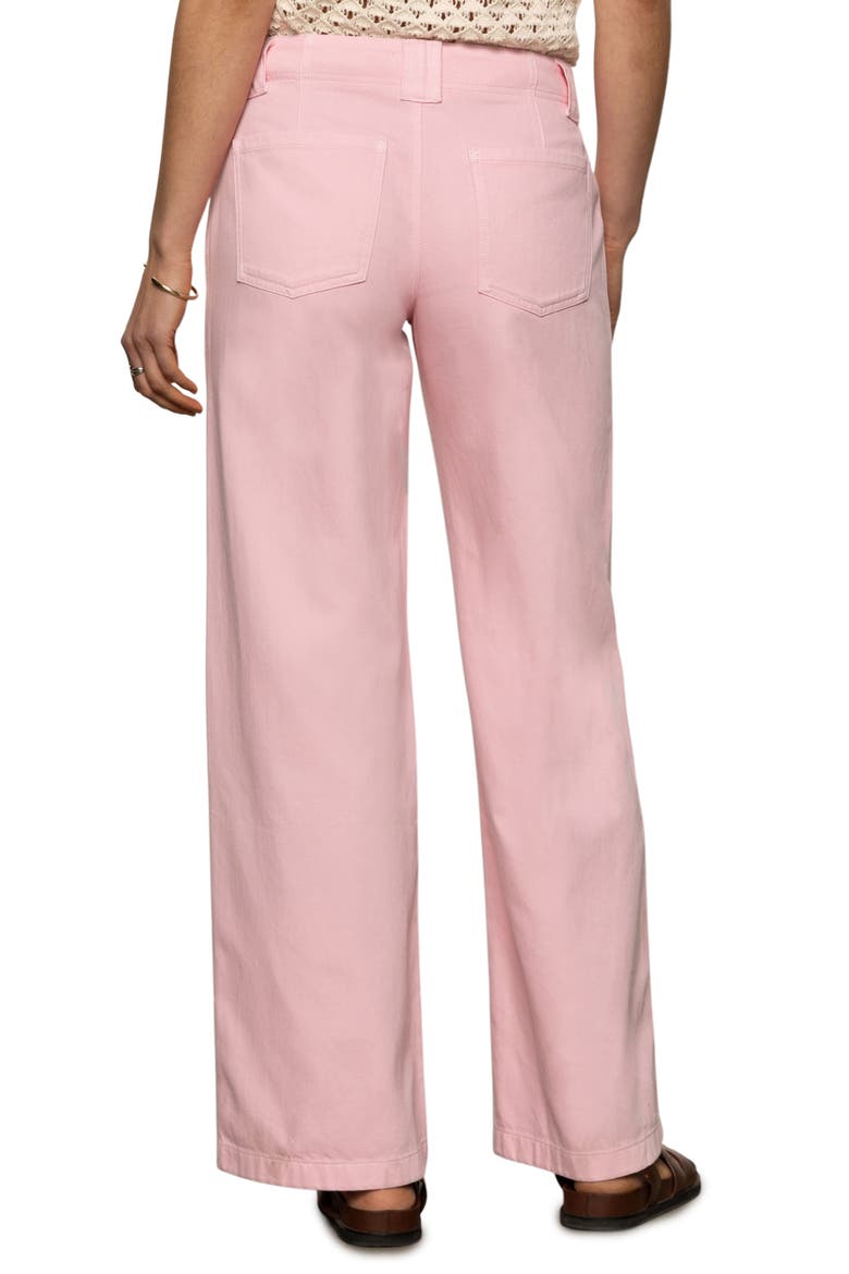 Arden High Waist Wide Leg Jeans, Alternate, color, WASHED CHERRY BLOSSOM