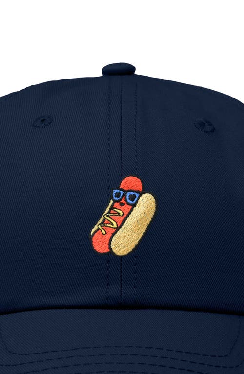 Dalix Dog Days Embroidered Casual Cap In Navy Blue