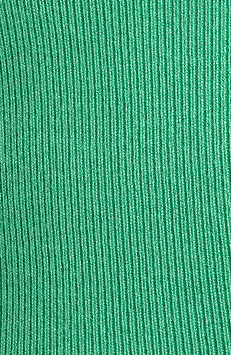 MANGO Gymnastic Rib Knit Tank, Alternate, color, Green