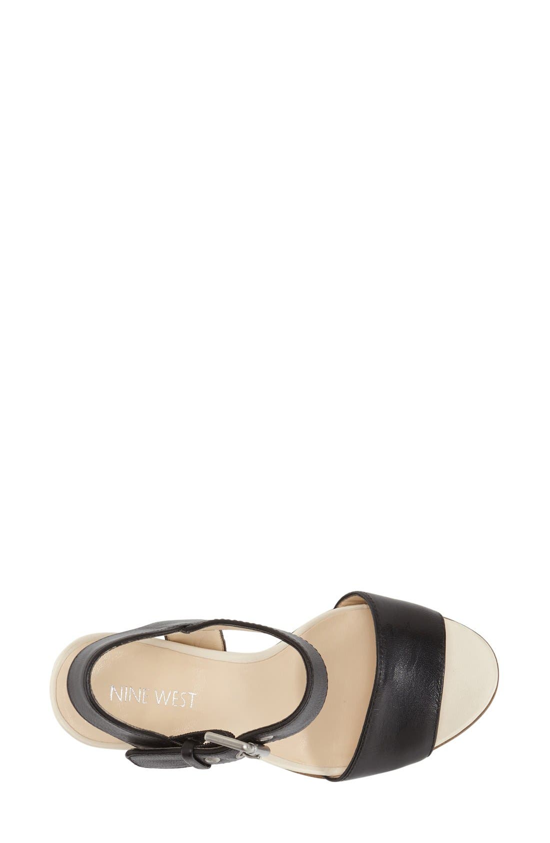Nine West 'Gronigen' Wedge Sandal, Alternate, color, 