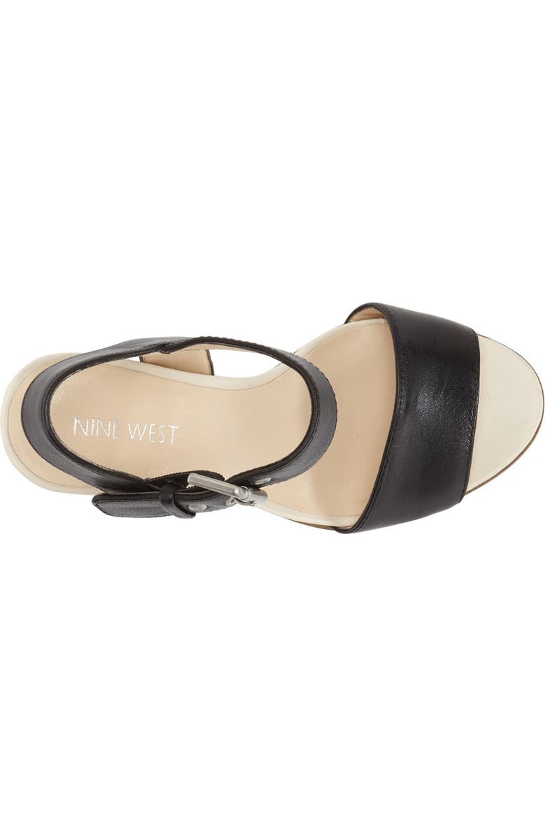 Nine West 'Gronigen' Wedge Sandal, Alternate, color,
