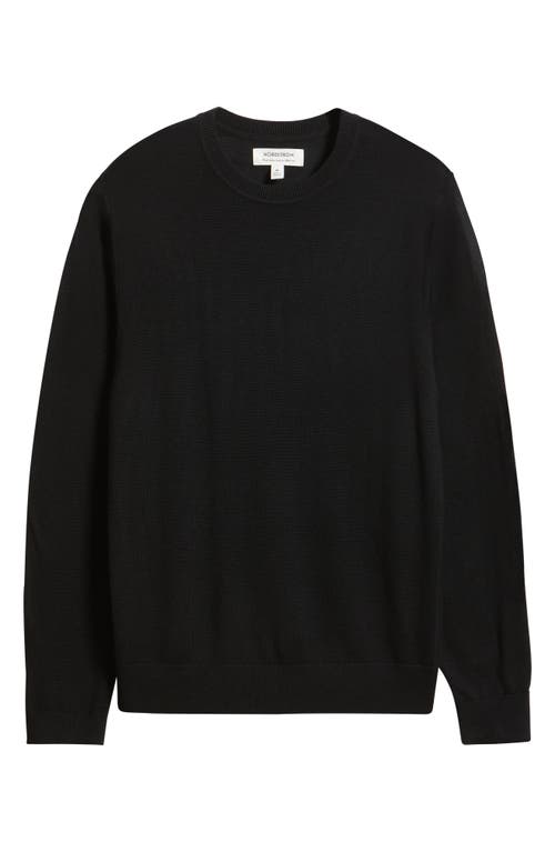 Nordstrom Merino Wool Crewneck Sweater In Black