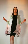 RAAS Varli Embroidered Shaded Scarf