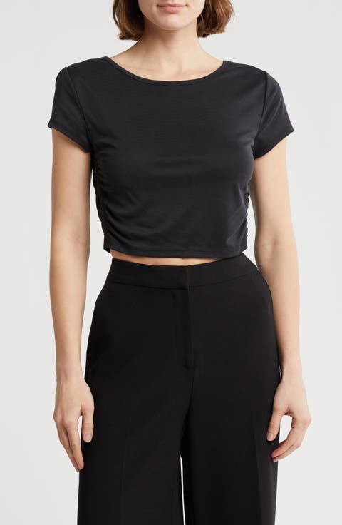 Rashia Side Ruched Crop Top