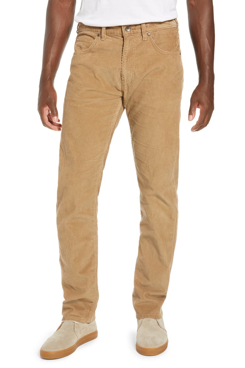 Straight Fit Corduroy Pants, Main, color, MOJAVE KHAKI