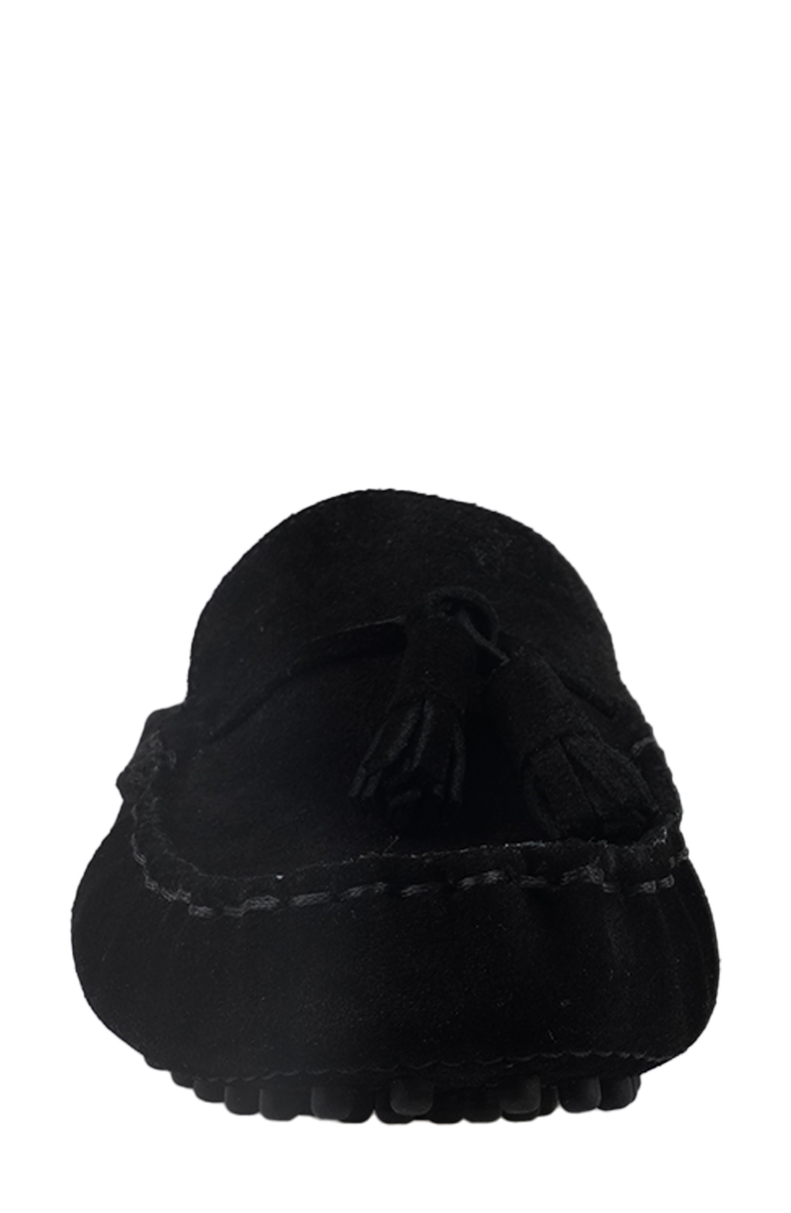 National Comfort Tal Tassel Mule, Alternate, color, Black Suede