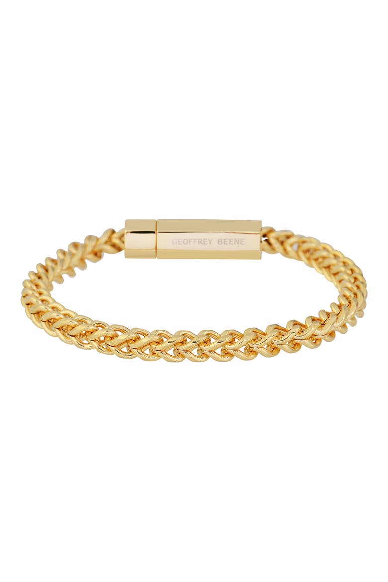 Franco Chain Bracelet, Alternate, color, GOLD