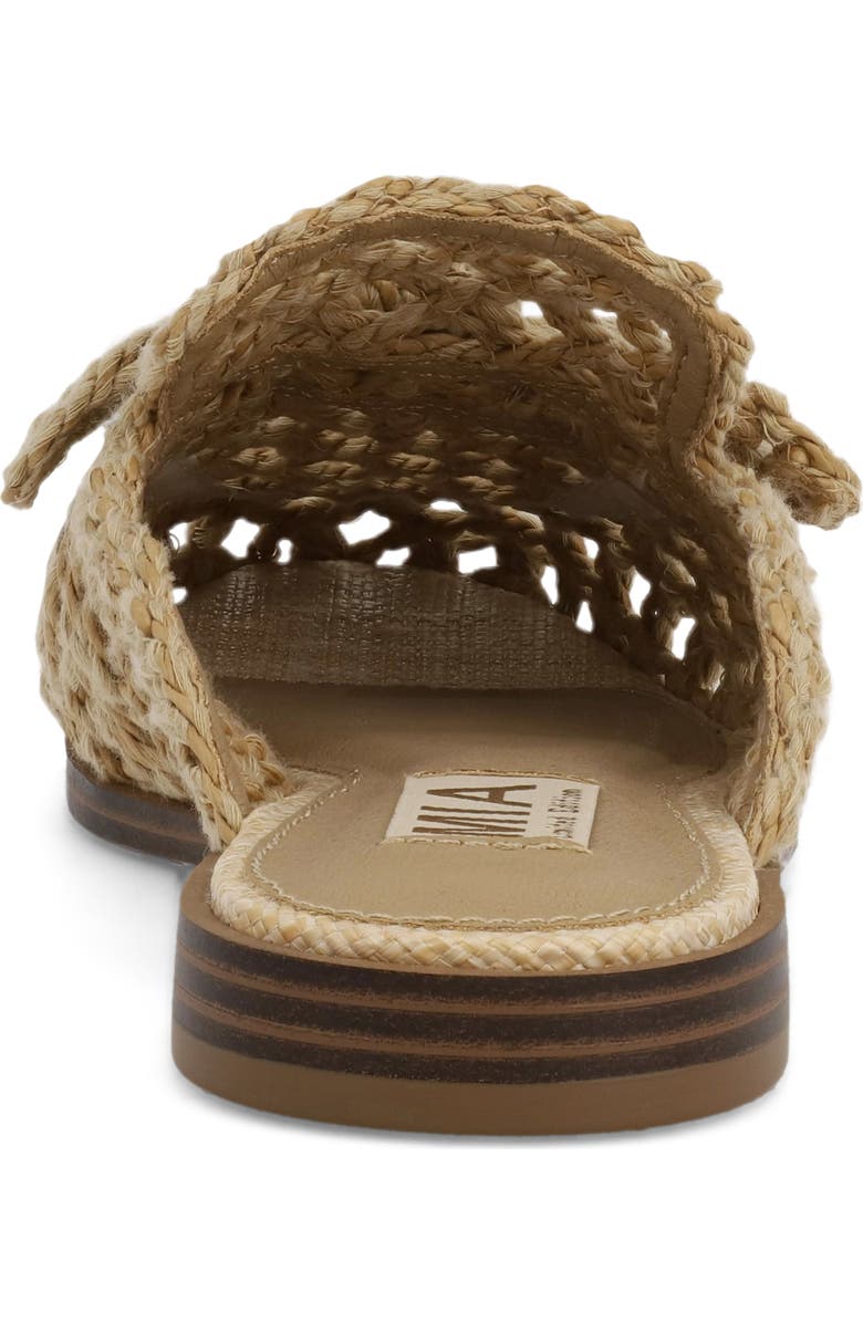 MIA Limited Edition Layce Woven Mule, Alternate, color, Cognac Raf