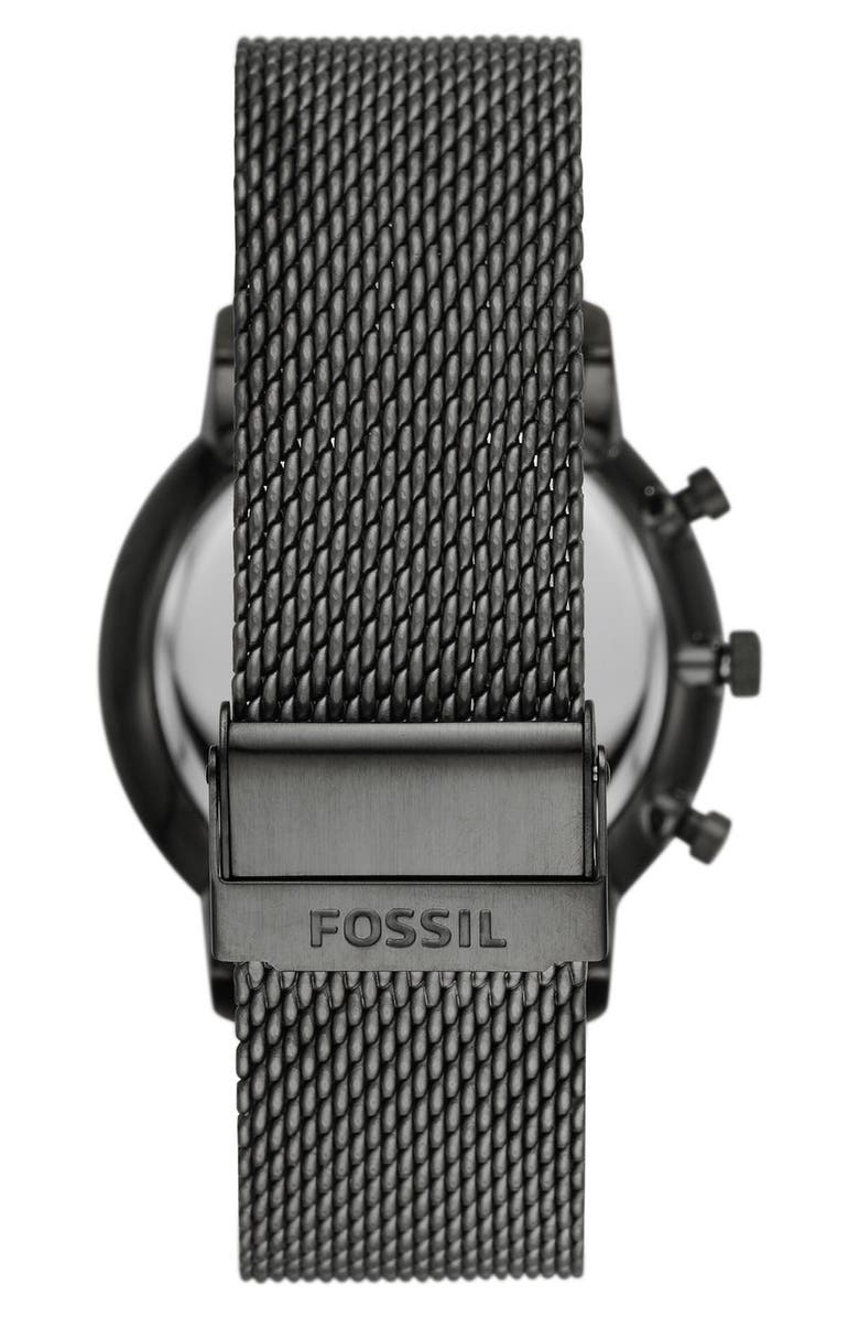 Fossil Neutra Mesh Strap Chronograph Watch, 44mm, Alternate, color,