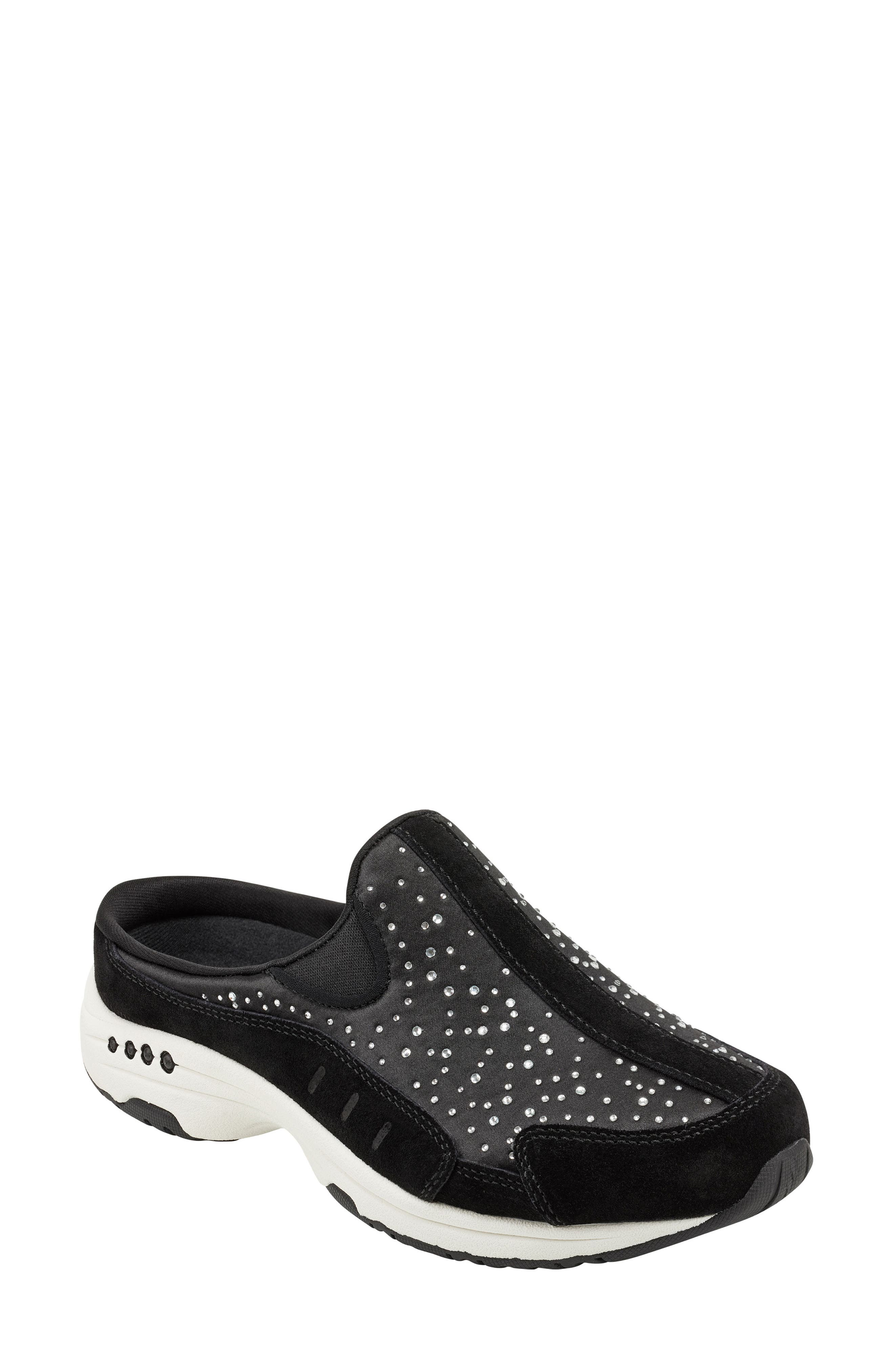 Easy Spirit Travelstones Sneaker, Main, color, Black Suede