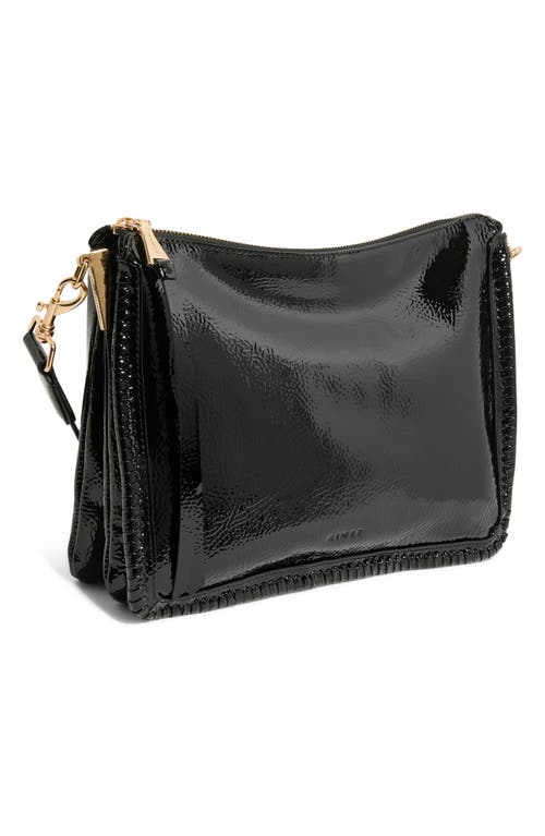 Aimee Famous Leather Large Crossbody Bag In Black