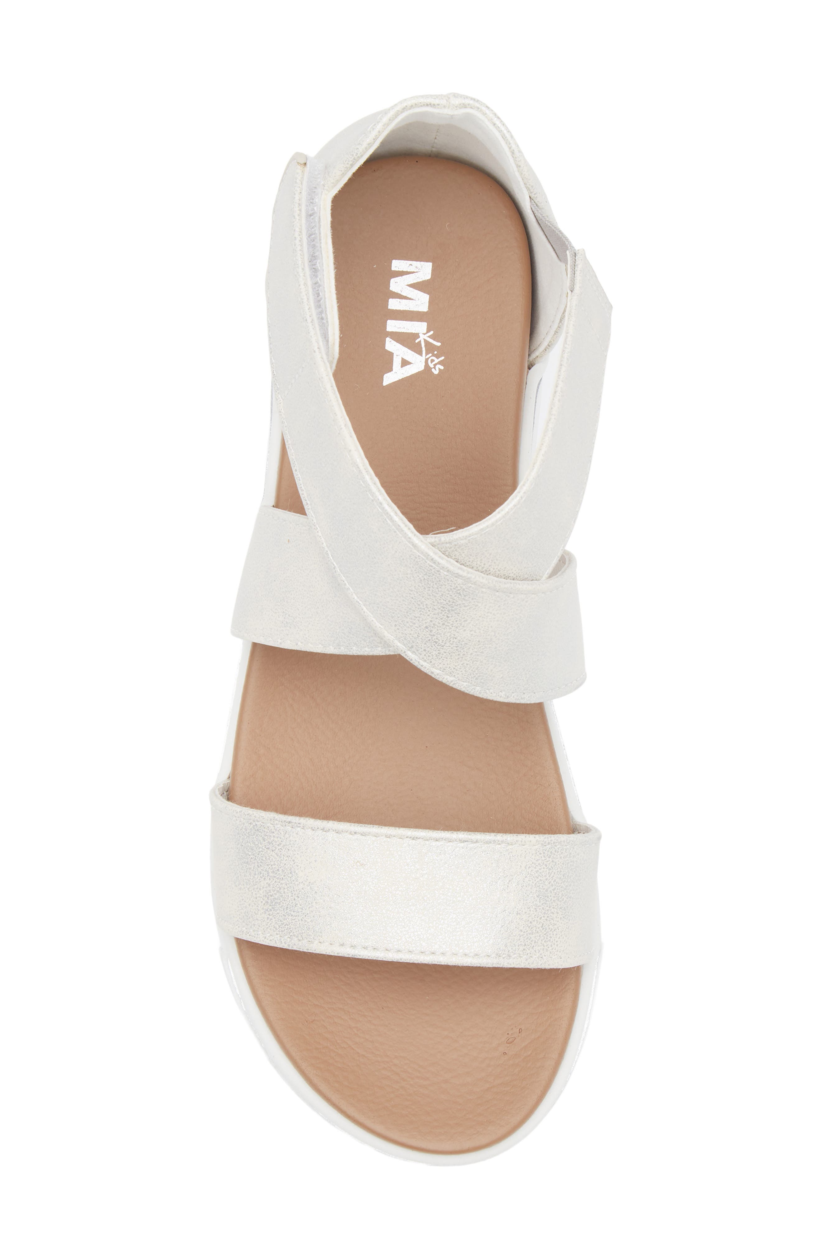 MIA Kids' Minka Flatform Sandal, Alternate, color, White