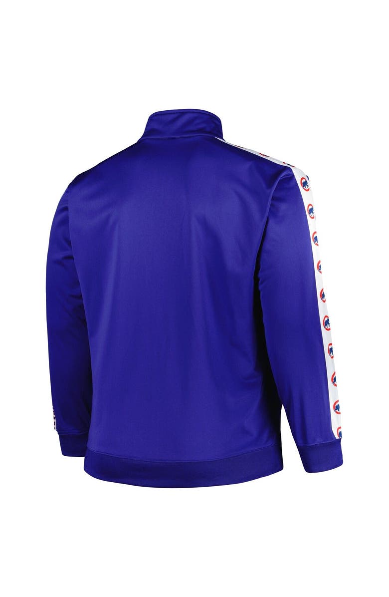 PROFILE Men's Royal Chicago Cubs Big & Tall Tricot Track Full-Zip Jacket, Alternate, color, Royal