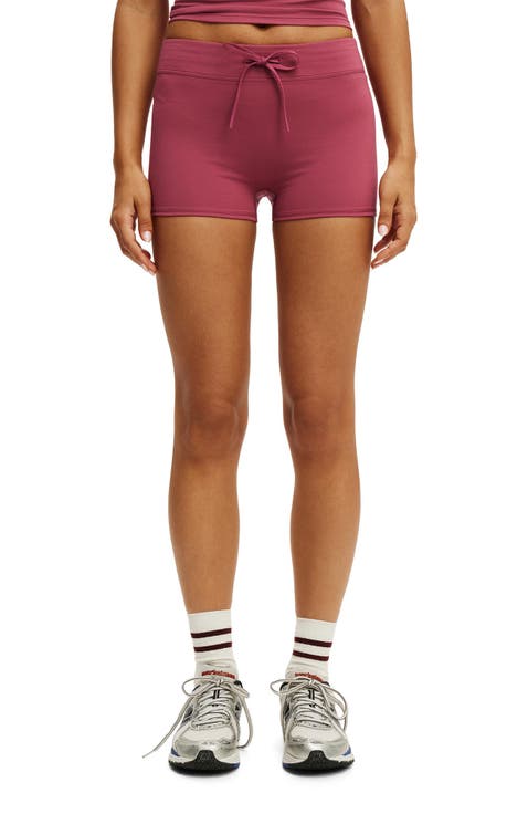Women's Active Ultra Soft Tie Front Micro Short