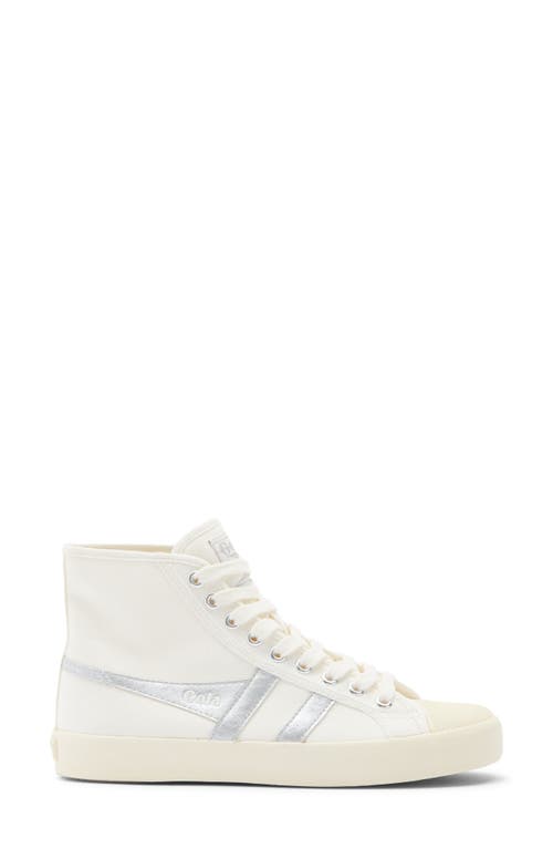 Gola Coaster Flame High Top Sneaker In White