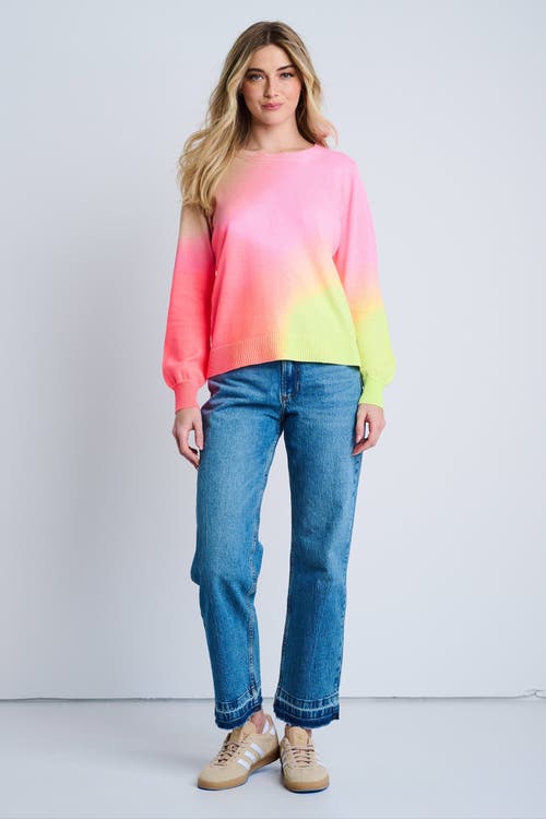Lisa Todd Color Haze Cotton Sweater In Pink
