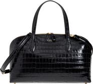 TOTEME Medium Lounge Croc Embossed Leather Tote
