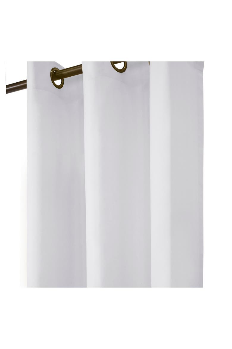 Set of 2 Cotton Curtain Panels, Alternate, color, WHITE