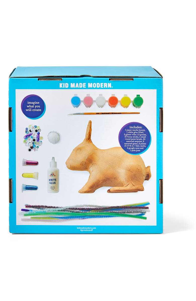 Kid Made Modern Paper Mache Bunny Kit, Alternate, color,