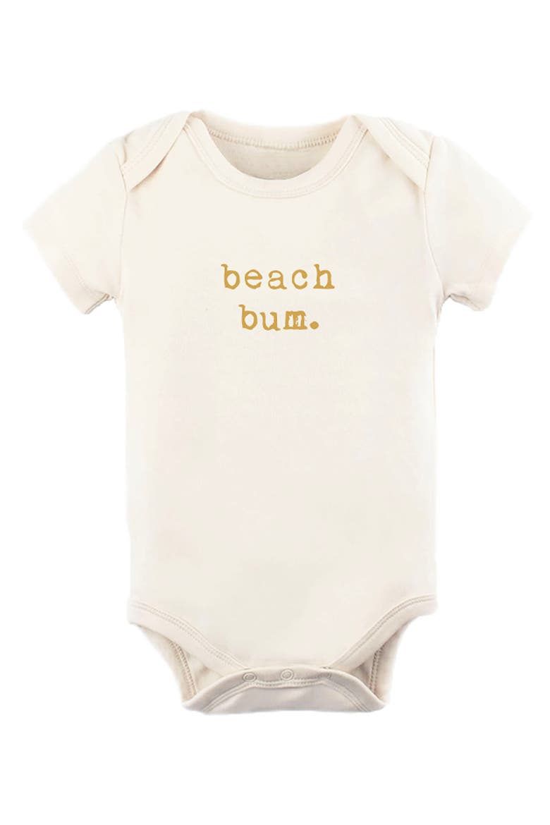 Beach Bum Organic Cotton Bodysuit, Main, color, NATURAL