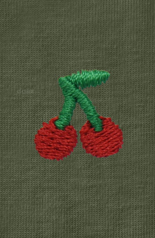 Dalix Womens Lil Cherry Jersey Tee In Green