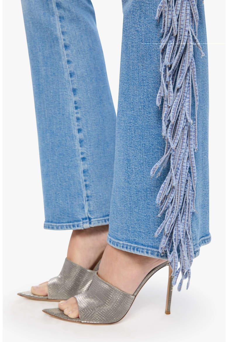 The Fringe Desperado Sneak High Waist Straight Leg Jeans, Alternate, color, SADDLE UP
