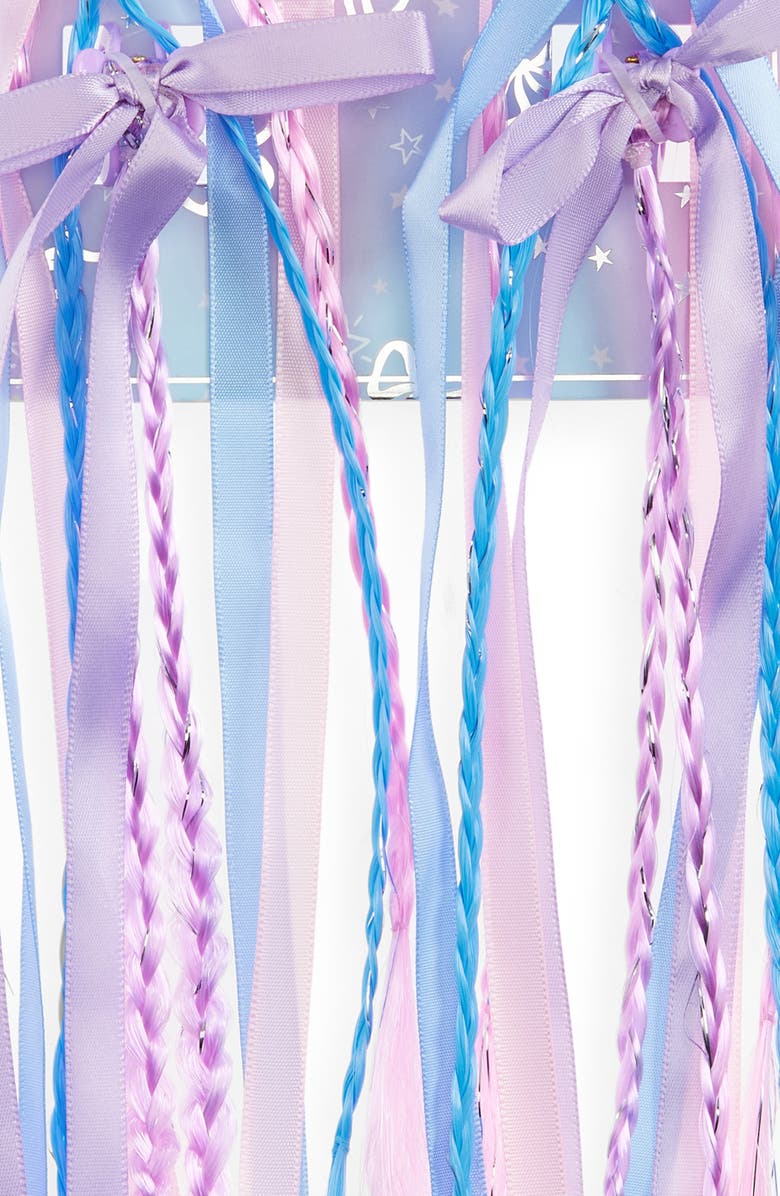 Capelli New York Kids' Assorted 6-Pack Tinsel Faux Hair Extensions, Alternate, color, Pale Multi