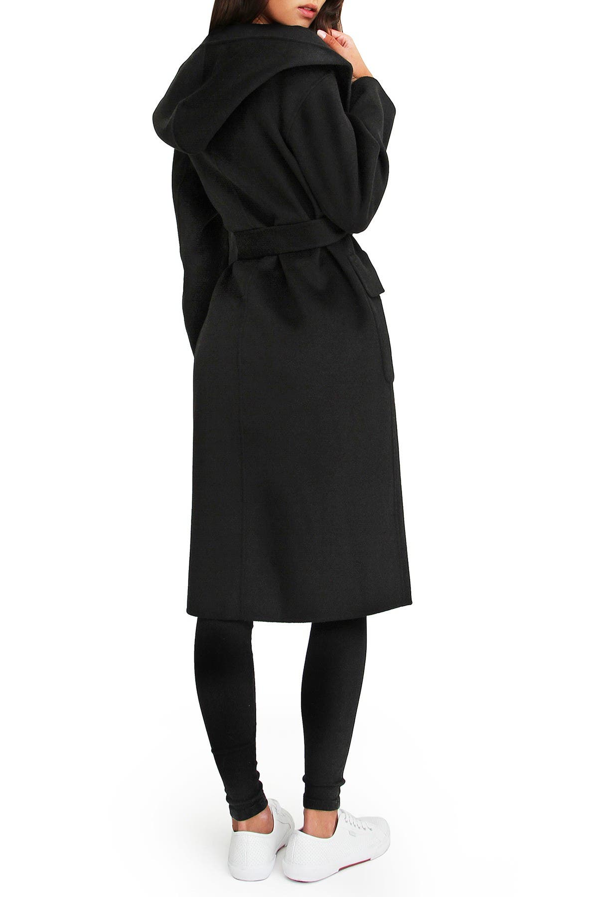 Runaway Wool Blend Robe Coat - image 2