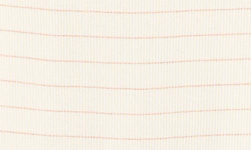 Marine Layer Lexi Stripe Sun-in Rib Long Sleeve T-shirt In Neutral