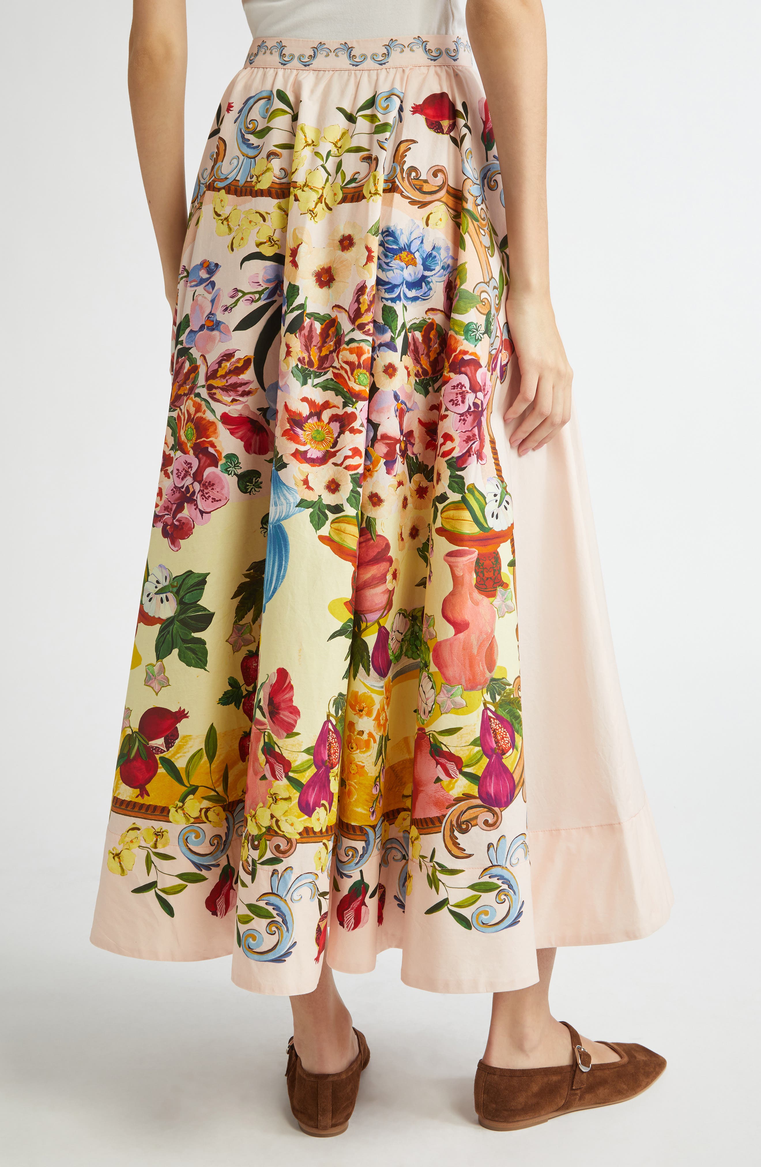 Garden Terrace Cotton Maxi Skirt - image 2