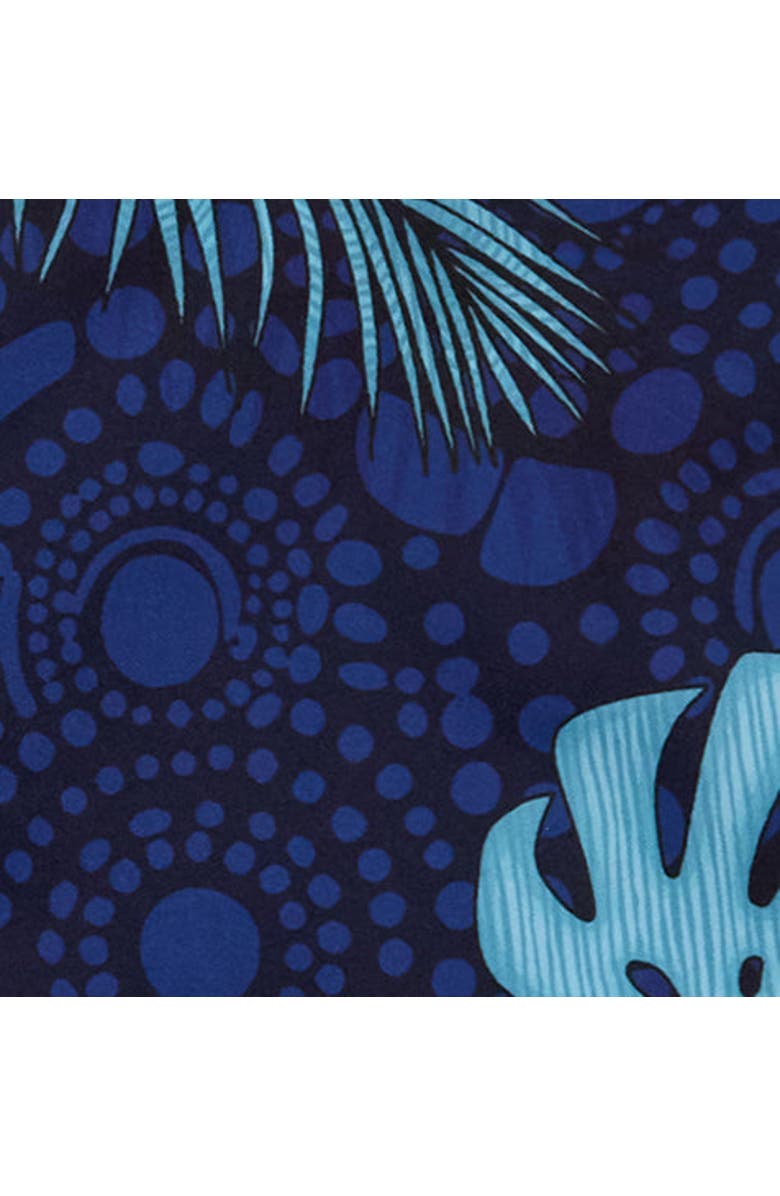 Lords of Harlech Tropical Fantasy Mens Tailored Swim Short, Alternate, color, Tropical Fantasy Navy