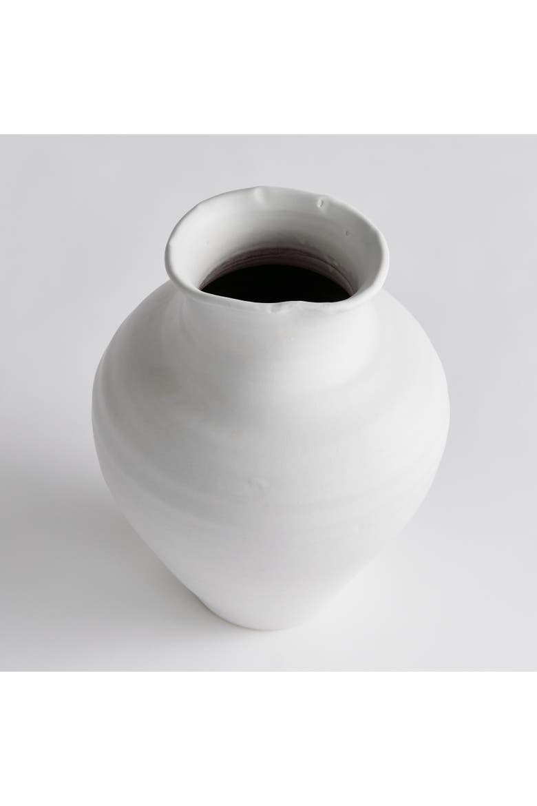 Mirela Vase, Alternate, color, White