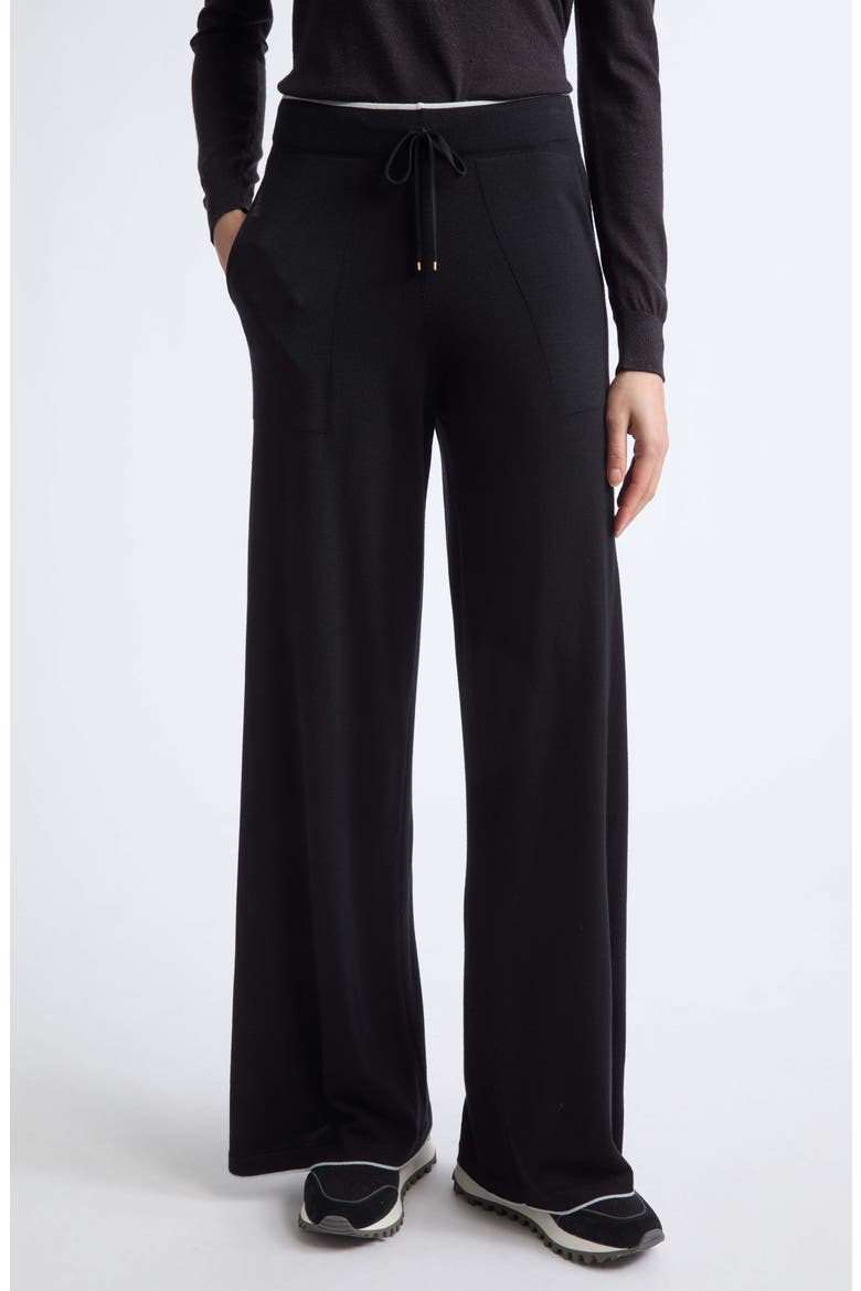 Merino Wool Sweater Pants, Main, color, 22-75 BLK LT PRL GRY