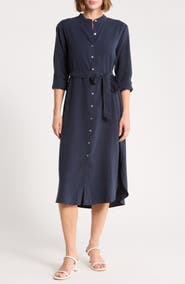 Bella Dahl Flowy Hem Maxi Shirtdress