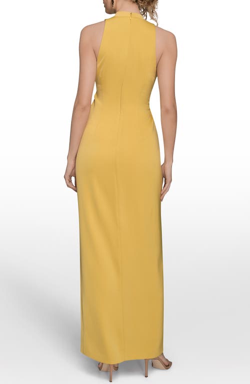 Donna Karan New York Twisted Sleeveless Gown In Pink