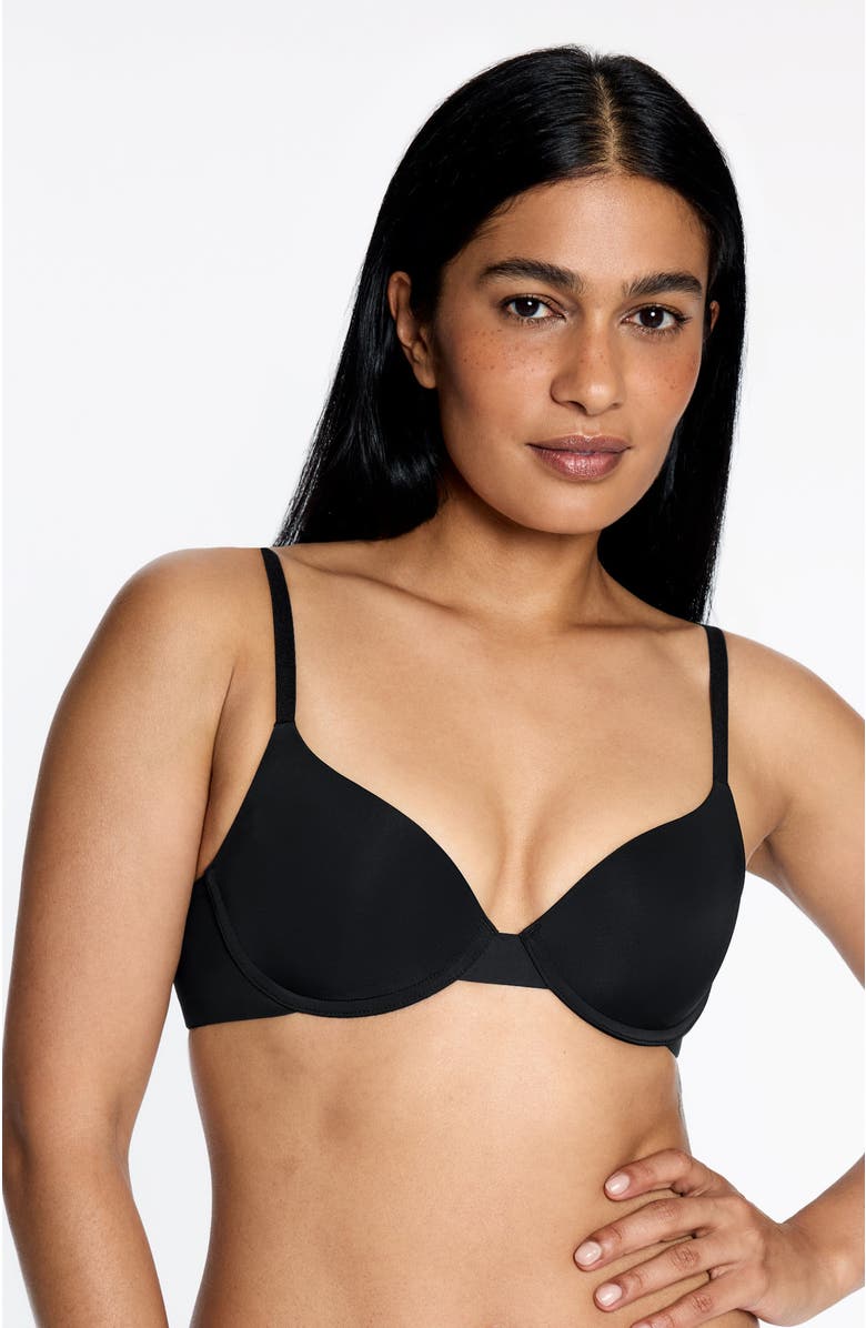 Pepper Simply Smooth T-Shirt Bra, Alternate, color, Black