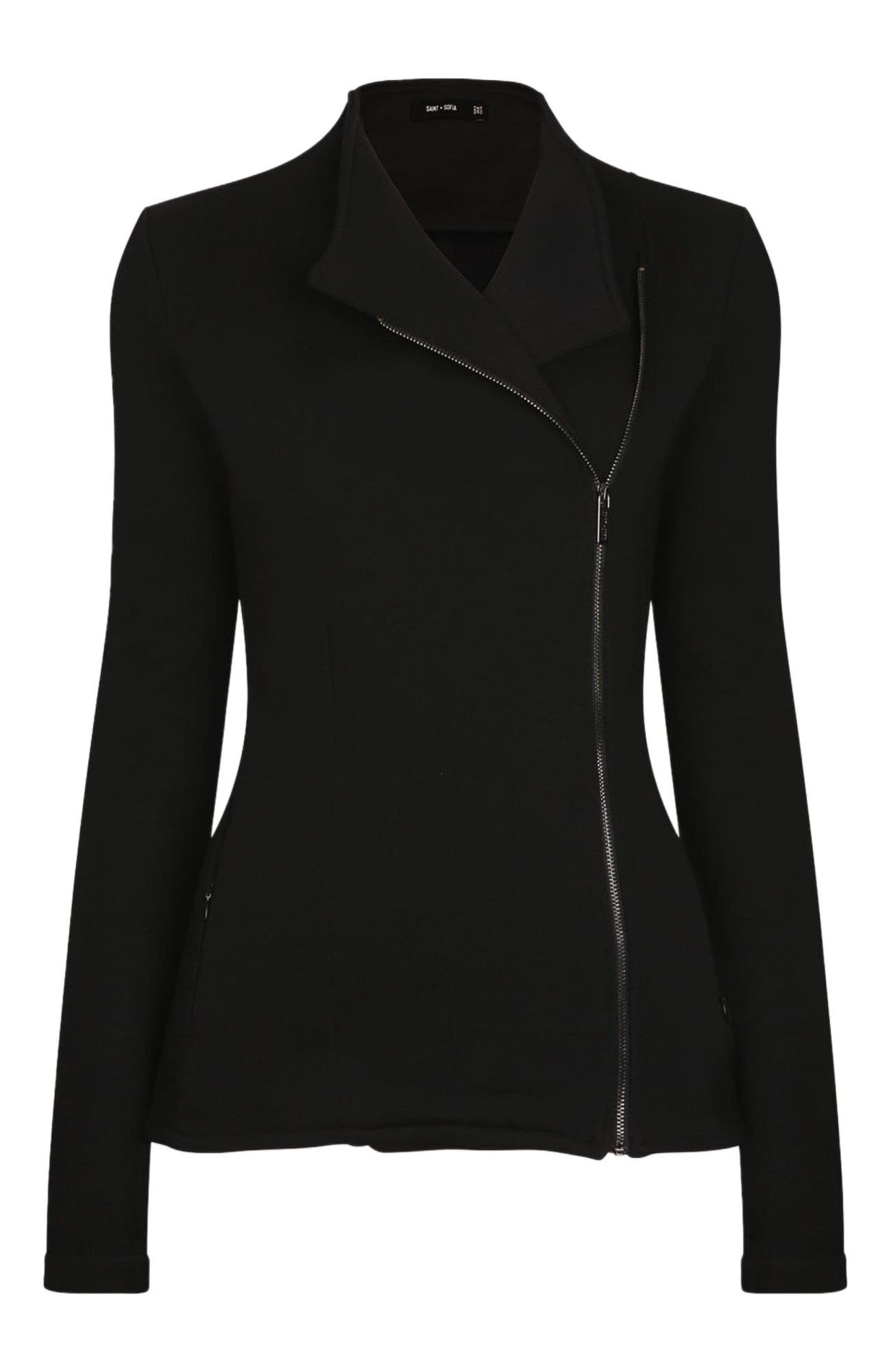 Cotton Biker Jacket - image 2