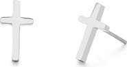 Brook and York Men's Stainless Steel Cross Earrings