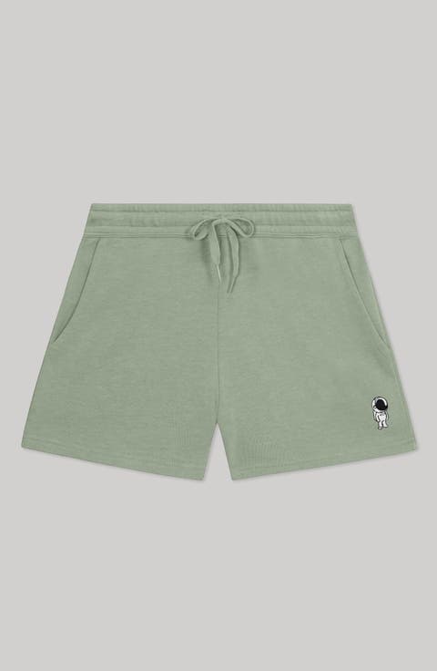Womens Astronaut Midweight Washed Fleece Shorts
